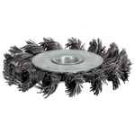 Rostfreie Stahldrahtrundb&uuml;rste 0,5mm, &Oslash; 100mm
