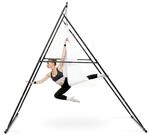Vevor Aerial Yogarahmen Schaukelst&auml;nder Mit 6 M Langer Yoga-h&auml;ngematte (wei&szlig;) &