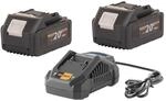 Procraft Starter Set 20 V 20/4a Schnell Ladeger&auml;t + 2x 20/4 Akku 4,0 Ah