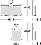 Trw Zf Bremsbel&auml;ge Kh442/4 Sinter Street F&uuml;r Yamaha R1 (06-14), Mt-01 (05-12), Xv