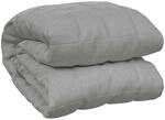 Gewichtsdecke Grau 200x200 Cm 9 Kg Stoff - Vidaxl