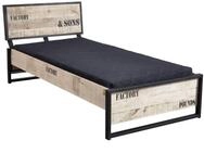 Bett Mango 200x200x91 Natur Bedruckt Factory 142