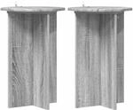 Vidaxl Plant Stand 2 Pcs Grey Sonoma &Oslash;40 X 60 Cm Engineered Wood
