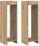 Vidaxl Plant Stand 2 Pcs Artisan Oak 30 X 30 X 100 Cm Engineered Wood
