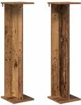 Vidaxl Plant Stand 2 Pcs Old Wood 25 X 25.5 X 100.5 Cm Engineered Wood