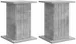 Vidaxl Plant Stand 2 Pcs Concrete Grey 30.5 X 30 X 43 Cm