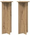 Vidaxl Plant Stand 2 Pcs Artisan Oak &Oslash;40 X 100 Cm Engineered Wood