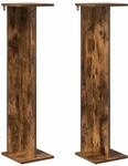 Vidaxl Plant Stand 2 Pcs Smoked Oak 25 X 25.5 X 100.5 Cm