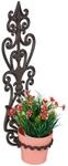 Relaxdays - Blumenhalter, Blumentopf Wandhalterung, Ring &Oslash; 14,5 Cm, Gusseisen, Hbt: