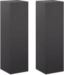 Pflanzenst&auml;nder 2 Pcs Schwarz 30 X 30 X 100 Cm Stahl Vidaxl