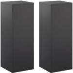 Pflanzenst&auml;nder 2 Pcs Schwarz 30 X 30 X 80 Cm Stahl Vidaxl