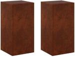 Pflanzenst&auml;nder 2 Pcs Rostoptik 30 X 30 X 60 Cm Wetterfeststahl Vidaxl