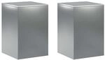Pflanzenst&auml;nder 2 Pcs Silber 40 X 40 X 60 Cm Edelstahl Vidaxl