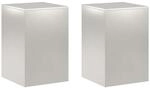 Pflanzenst&auml;nder 2 Pcs Silber 40 X 40 X 60 Cm Stahl Vidaxl