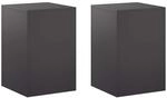 Pflanzenst&auml;nder 2 Pcs Schwarz 40 X 40 X 60 Cm Stahl Vidaxl