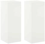 Pflanzenst&auml;nder 2 Pcs Wei&szlig; 30 X 30 X 80 Cm Stahl Vidaxl