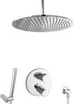 Paulgurkes - Unterputz Duschsystem Mit Thermostat 40cm Regenbrause