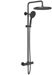 Duschsystem Mit Thermostat 3 Strahlart(en), Komplett-set, 92-126 Cm Duschstangen