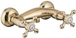 Paulgurkes - Duscharmatur Gold Mischbatterie Antik Retro Zweigriffmischer