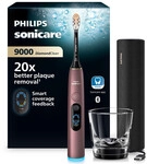 Philips Sonicare Diamondclean 9000 Hx9213/85 Elektrische Zahnb&uuml;rste Schwarz Und Rot