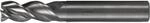 Pferd Tools Vhm-fr&auml;ser &Oslash;10mm, 3 Schneiden, 2xdc, Fase 0,2mm 45&deg;, Unbeschichtet,
