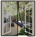 Magnet Fliegengitter 75x140cm Schwarz, Insektenschutz F&uuml;r Fenster &...