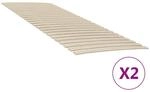 Ersatz-lattenrost Mit 48 Latten 2 Stk. 80x200 Cm Vidaxl