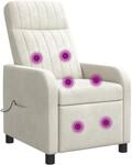 Massage Relaxsessel Creme Samt (v) Vidaxl