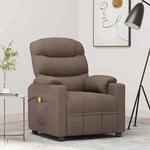 Massagesessel Taupe Stoff Vidaxl