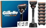 Gillette Proglide Systemklingen + Handst&uuml;ck Ersatzklingen 8er