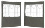 Vidaxl Party Tent Sidewall 2 Pcs 200 X 195 Cm Anthracite Pe And Steel