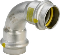 Bogen 90 Grad Sc Sanpress Inox G 0216 F&uuml;r Gas In 18 Mm Edelstahl - Viega