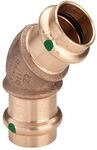 Bogen 45 Grad Sanpress 2226 In 28mm Rotguss - Viega