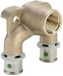Doppelwinkel Mit Sc Sanfix P 2125.7 In 16mm X Rp1/2 Rotguss - Viega