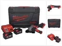 Milwaukee M18 Fsag115x-502x Akku Winkelschleifer 18 V 115 Mm Brushless + 2x...
