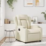 Relaxsessel Creme Kunstleder Vidaxl