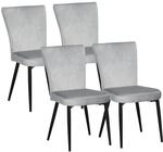 Homcom Esszimmerstuhl, 4er-set K&uuml;chenst&uuml;hle, Essstuhl Mit R&uuml;ckenlehne,