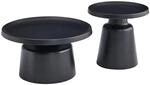 Selsey Brin - Couchtisch-set, Schwarz, 70 Cm