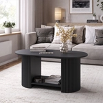 Couchtisch Calero, Schwarz/schwarz, 100 X 50 Cm, Vicco