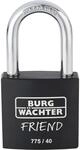 Burg W&auml;chter Vorh&auml;ngeschloss 775 35 Friend Black 40 Mm Vorh&auml;ngeschloss