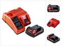 Milwaukee M18 B2 Akku Starter Set 18 V 1x 2,0 Ah ( 1x 4932430062 ) + M12-18c