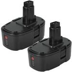 Extensilo 2x Akku Kompatibel Mit Dewalt Dc411kl Dc411ka, Dc515b, Dc490ka,...