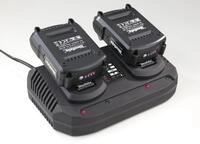 Akku-set 2 X 18 Volt Akku 2 Ah + 1 X Doppel - Schnellladeger&auml;t