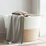 W&auml;schekorb Beige Und Wei&szlig; &Oslash;60x36 Cm Baumwolle Vidaxl