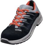Uvex Halbschuhe 2 Trend S2 Schwarz Grau Rot Weite 11 Gr. 41