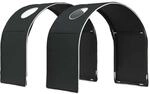 Bettunnel 2 Pcs Schwarz 211 X 52,5 X 2 Cm Polyester Vidaxl