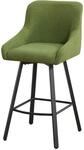Barhocker 360&deg; Drehbar Mit R&uuml;ckenlehne, 66,5 Cm, Wasserabweisender Stoff,...