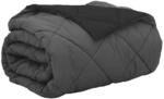Sommerdecke 220 X 260 Cm Sommer 200 Gsm Schwarz Und Anthrazit Vidaxl