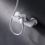 Duscharmatur Einhebel Brausebatterie Weiss Armatur Mischbatterie Brausearmatur