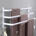 80cm Handtuchhalter Ohne Bohren, Wandmontage, Aluminium, Wei&szlig;